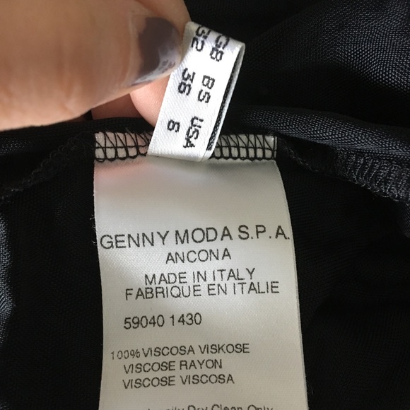 Genny Black sleeveless tank top bodysuit size 6 - Picture 5 of 7